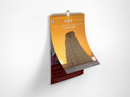 Srirangam Wall Calender 2026